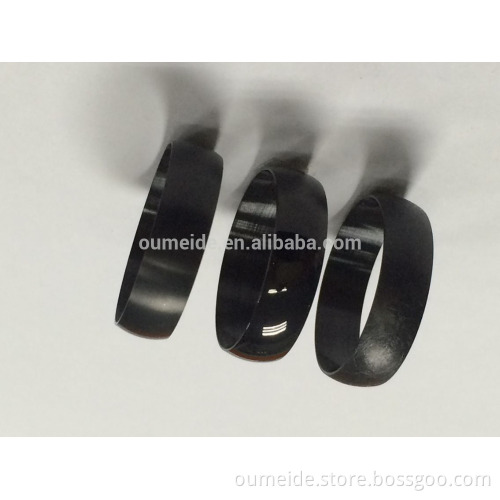 Factory wholesale simple IP black titanium boys rings fashion